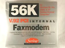 Sterling 56K V92 PCI Internal Faxmodem S20 Windows 95 98 Me 2000 XP - New Sealed picture