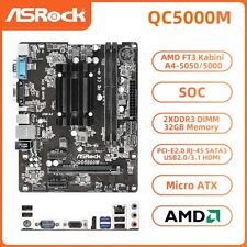 ASRock QC5000M Motherboard M-ATX SOC AMD A4 5050/5000 DDR4 32GB SATA3 HDMI VGA picture