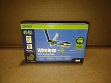 Linksys Wireless-G PCI Adapter Desktop Wi-Fi Card 2.4GHz Network WMP54G NIB picture