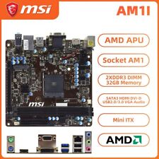 MSI AM1I Motherboard Mini-ITX AMD APU Socket AM1 DDR3 SATA3 HDMI DVI-D VGA+I/O picture