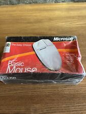 Vintage MICROSOFT Basic Mouse 1.0 PS/2 Windows 98 2000 Computer Wired NEW SEALED picture