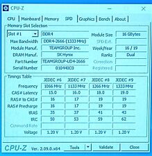 TED416G2666C19BK TeamGroup 16GB PC4 2666 PC4 21300 DDR4 2666MHz 1.2V CL19 RAM picture