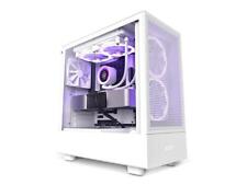 NZXT H5 Flow All White SGCC Steel, Tempered Glass ATX Gaming PC Case picture