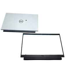 New For Dell G15 5510 5511 5515 0W9XD4 W9XD4 White LCD Rear Back Cover+ Bezel US picture