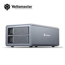 Yottamaster 2 Bay External Hard Drive Enclosure RAID USB3 2.5