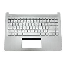For HP 14-DQ 14-FQ0110WM 14s-dq 14s-fq 14-FQ Palmrest Keyboard L88200-001 Silver picture