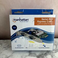 MANHATTAN - STRATEGIC 152082 MANHATTAN SERIAL PCI EXPRESS CARD QUICKLY AND EASIL picture