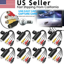 Lot USB Audio Video VHS to DVD VCR PC HDD Converter Adapter Digital Capture Card picture