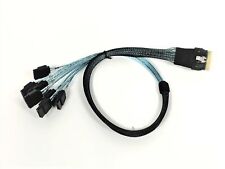 SlimSAS 8i (SFF-8654) Straight to 8X SATA Cable - 50CM picture