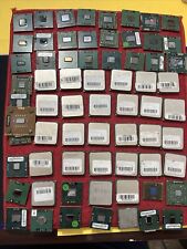 Mixed Lot Of 67 AMD Cpu High Yield Pinned GOLD Processing Chips Scrap 3lb picture