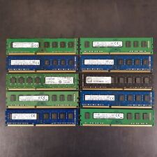 Lot of 10 Mixed Major Brands 8GB PC3-12800U DDR3 1600MHz Desktop RAM TESTED picture