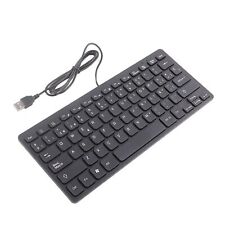 Wired Mini Portable Spanish Keyboard USB Interface for Desktop Computer Ultra picture