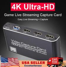 4K 2 in 1 USB3.0 Video Capture Card HDM 2X1 Switcher ＆Audio Loop Game Recorder picture