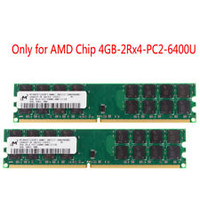 Micron 8GB 2X 4GB 4 G DDR2 2RX4 800MHZ PC2-6400 DIMM Desktop RAM Memory AMD CPU picture