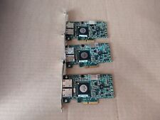 LOT 2 DELL BROADCOM 5709 DUAL PORT PCIE 1G NETWORK ADAPTER CARD 0F169G H2-4(11) picture