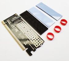 NVMe M.2 SSD PCI-E 3.0 X16 Adapter Card with Heatsink for 960Pro PM961 970EVO picture