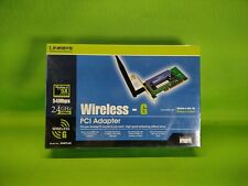 Linksys Wireless-G PCI Adapter Wi-Fi Card 2.4GHz Network WMP54G NIB Non-Compact picture