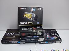 (LOT OF 5) gaming-Mining motherboard lot of 5 BIOSTAR, ASUS TUF, ASUS PRIME. #1 picture