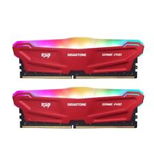 【DDR4 RAM】Gigastone Red RGB Game PRO Desktop RAM 32GB (2x16GB) DDR4-3200MHz PC4 picture