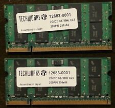 Techworks 2GB D2 667MHZ #12683-0001 / A2N667-2 / OEM Memory Module Apple picture