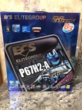 Rare New Open Box Elitegroup Black Extreme Motherboard P67H2-A picture