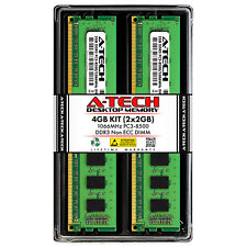 4GB KIT 2 x 2GB DIMM DDR3 NON-ECC PC3-8500 1066MHz 1066 MHz DDR-3 4G Ram Memory picture