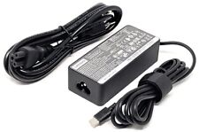 New Genuine Lenovo Laptop Charger USB-C 65W ADLX65YCC3D W/Power Cord 02DL128 243 picture