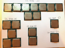 1 LOT OF 18 Different CPU Intel Core i7-4790 Processor (9) I3(1) I5(3) i7(5)Only picture