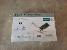 BELKIN F5D5000 F5D5000v Rev.2 10/100M Desktop Network PCI Card NEW SEALED KT-42 picture