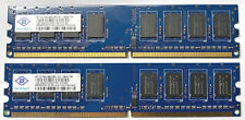2 pcs of = 2GB = NANYA 1GB 1Rx8 PC2-5300U Desktop Ram NT1GT64U88D0BY-3C picture
