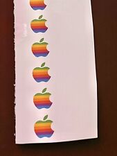 Apple Vintage logo New vinyl decal Qty. 10 Circles picture