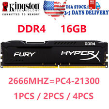 HyperX FURY DDR4 16GB 32GB 64GB 2666MHz PC4-21300 Desktop RAM Memory DIMM 288Pin picture