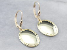 Antique Etched Cufflink Drop Earrings picture