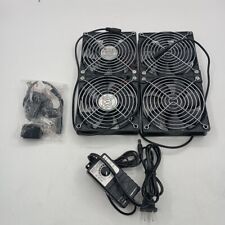 Big Airflow 4X 120Mm Fans with 100V-240V AC Powered Speed Controller for DIY GPU picture