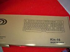 AST Waterproof Diving Design Keyboard Kin-16 US Slim USB Wired Black New picture