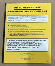 3 INTEL restricted / secret data sheets for 486SX, 486DX, PIO (VINTAGE HISTORY) picture