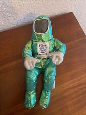 Vintage Metallic Green Intel Inside Spaceman Astronaut Doll Computer Beanie 1997 picture