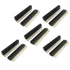 10 Pcs Double Rows 2.54mm Pitch 2x20 Pin Right Angle Female Pin Headers picture