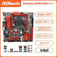 ASRock Fatal1ty X99M Killer/3.1 Motherboard Intel X99 LGA2011-3 DDR4 SATA3 SPDIF picture