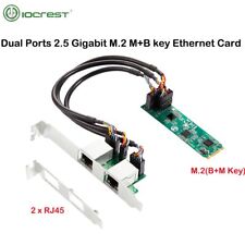 M.2 B+M Key 2500 Mbps Lan Card M.2 to Dual Port 2.5G Ethernet Network Card  picture