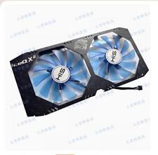 For HIS RX580 590 4GB IceQX2 OC Graphics Card Cooling Fan with Casing Parts ## picture