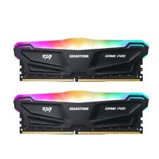 【DDR4 RAM】Gigastone Black RGB Game PRO Desktop RAM 32GB(2x16GB) DDR4-3200MHz PC4 picture