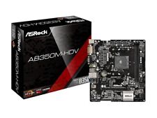 ASRock AB350M-HDV AM4 AMD Promontory B350 Micro ATX AMD Motherboard-OEM NEW picture
