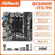 ASRock QC5000M-ITX/PH Motherboard mATX SOC AMD A4 5050/5000 DDR3 16GB SATA3 HDMI picture