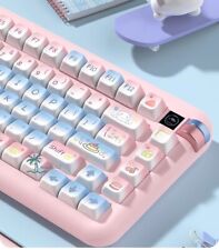 Gift Cinnamoroll Cute Gradient Color Candy Color PBT Thermal Keyboard Keycap New picture