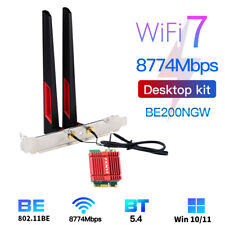 WiFi7 7th M.2 NGFF Mini WiFi Card WiFi7 Desktop Kit Bluetooth5.4 Network Adapter picture