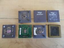 7 Older Processors One Pentium 166 Etc See pictures One Has Bent Pins picture