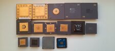 vintage GOLD CPU for collection or GOLD scrap HP VLSI LSI MOTOROLA HITACHI picture