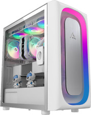 Ai-Pro White ARGB Mid-Tower E-ATX PC Gaming Case, Pre-Installed a Halo-Pro ARGB  picture