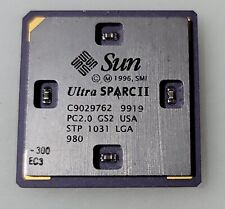 Rare Vintage Sun Ultra Sparc II STP1031 LGA Ceramic Processor Gold/Collection picture